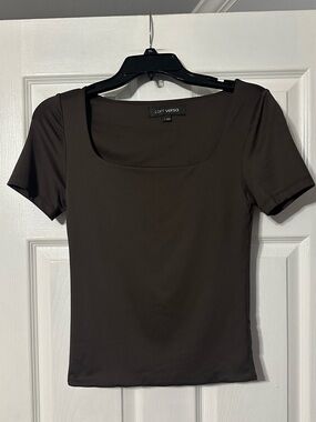 LOFT Womens Versa 360 Square Neck Short Sleeve Top